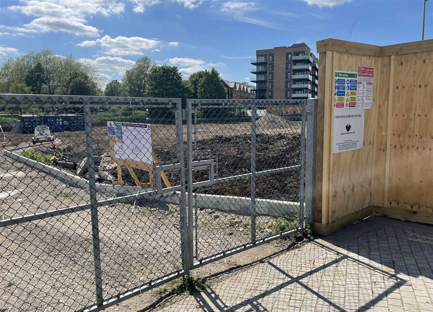 How 'The Triangle' site in Victoria Road currently looks