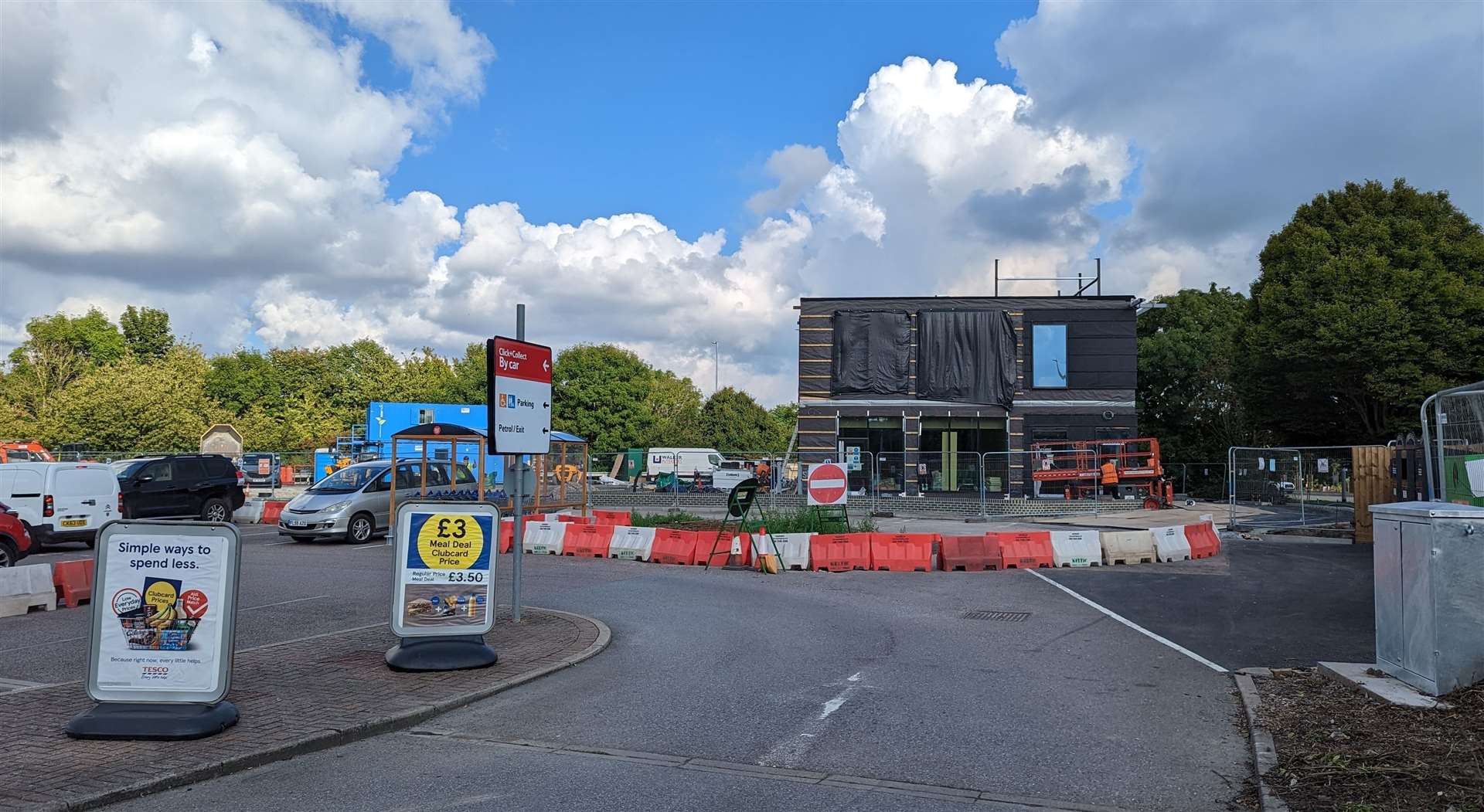 Access to the site is via the Tesco car park