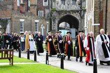Procession for new Christ Church vice chancellor