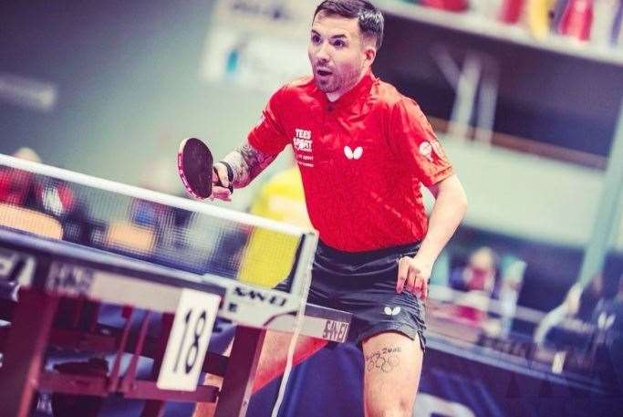 Tunbridge Wells' paralympic table tennis player Will Bayley in action. Picture: Twitter