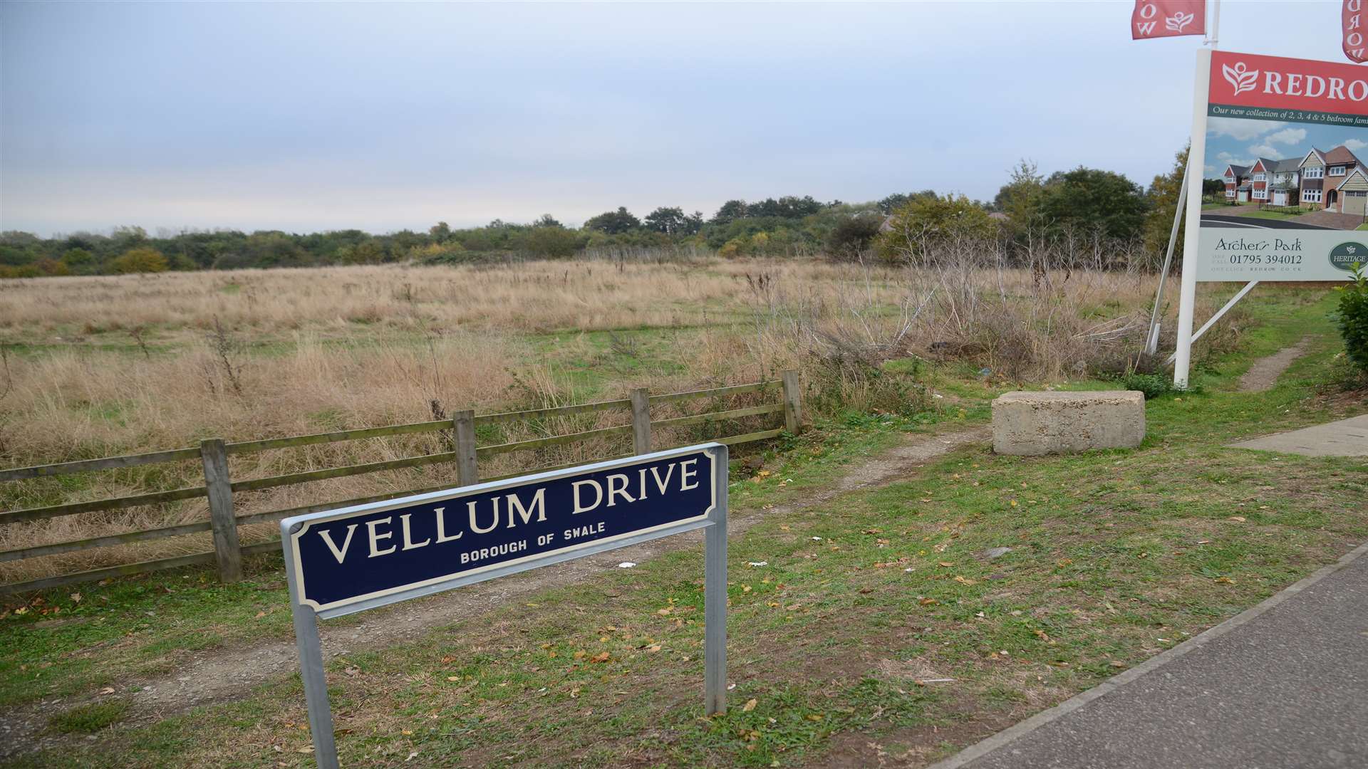 Land next to Vellum Drive and the Archers Park development in Sittingbourne