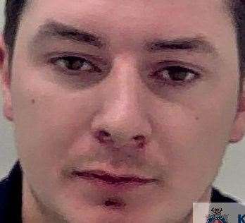 Jesse Willink, from Harrietsham, has received two years and three months in prison after assaulting a woman and threatening to set her on fire Pictue: Kent Police