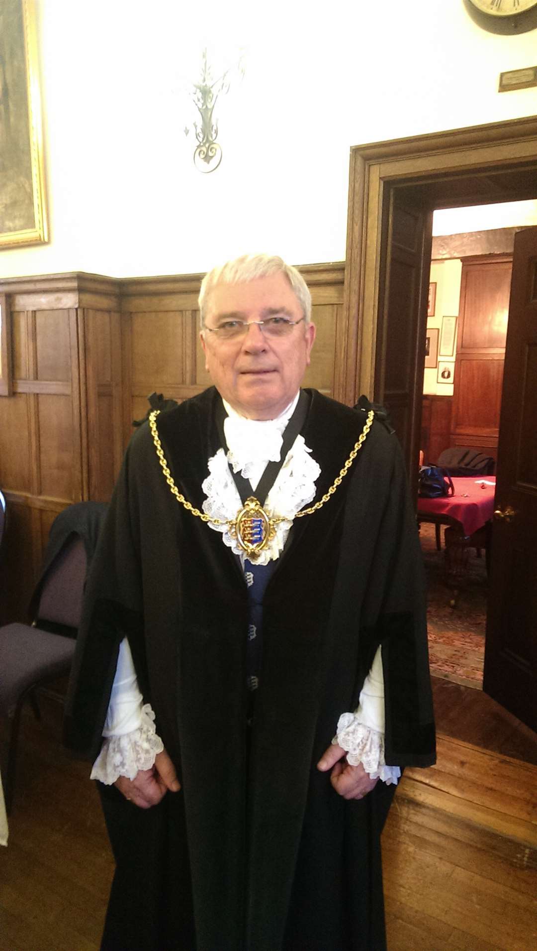 The mayor of Sandwich, Cllr Paul Graeme