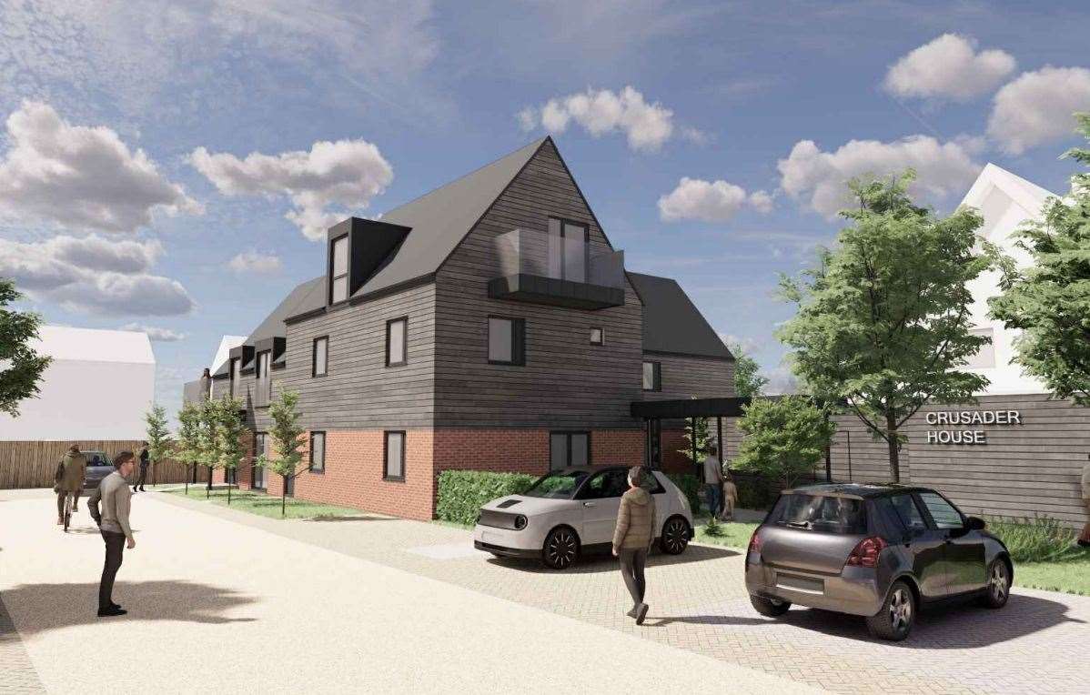 The planned Crusader House flats in South Ashford. Picture: RDA Architects
