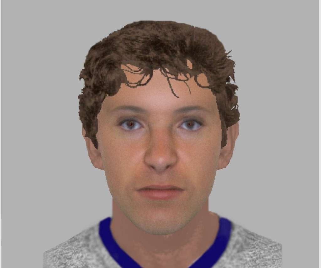 An e-fit of a man seen in the area of a robbery in Paddock Wood who police want to speak to