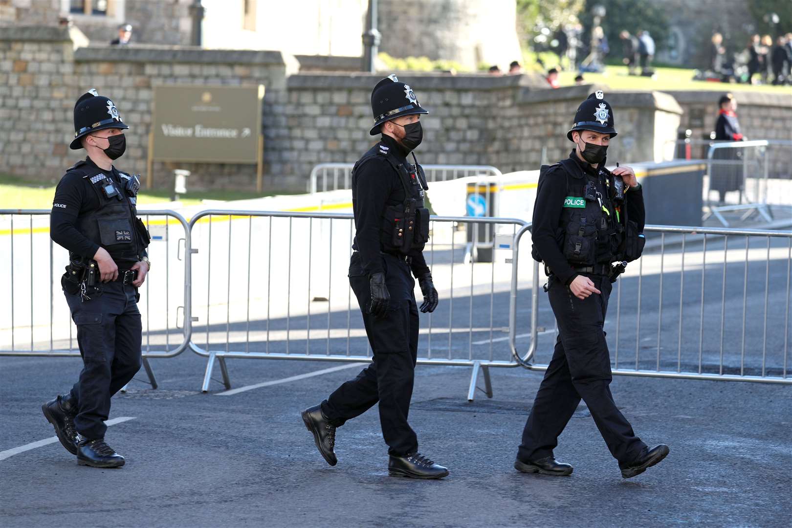 Police officers outside Windsor Castle (Andrew Matthews/PA)