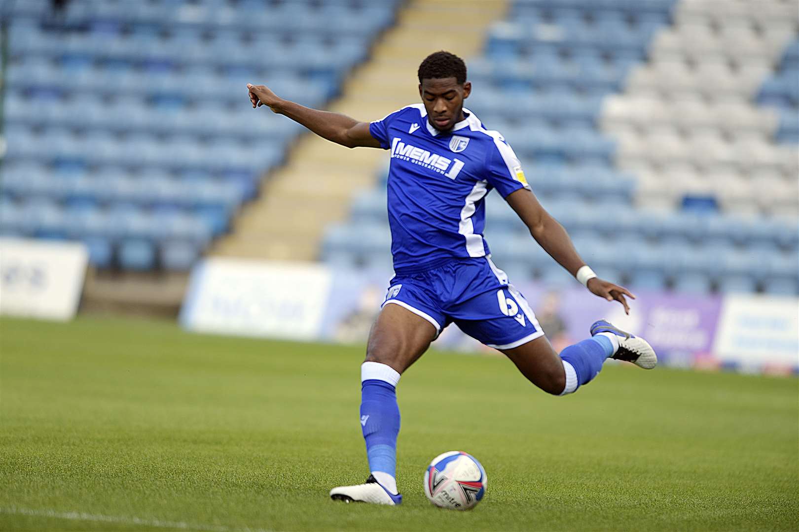 Zech Medley is enjoying his loan spell at Gillingham from Arsenal Picture: Barry Goodwin