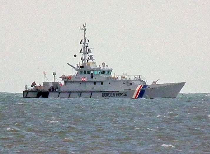 A Border Force cutter patrolling the Channel. File picture: @Kent_999s