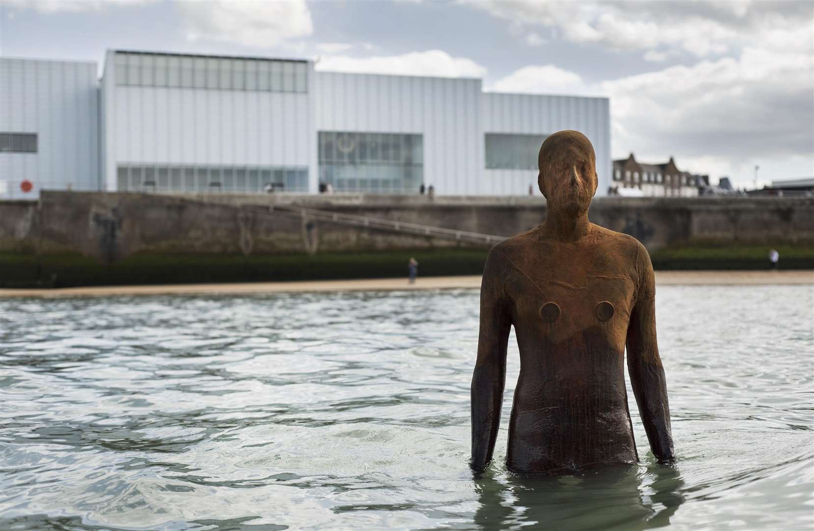 Margate's plus one...Antony Gormley's sculpture Another Time outside the Turner