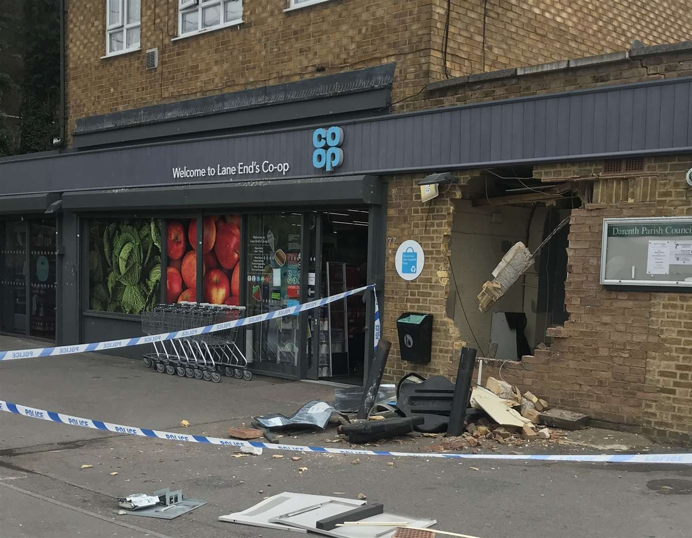Ram-raiders have struck at a Co-Op in Lane End near Darenth (13635240)