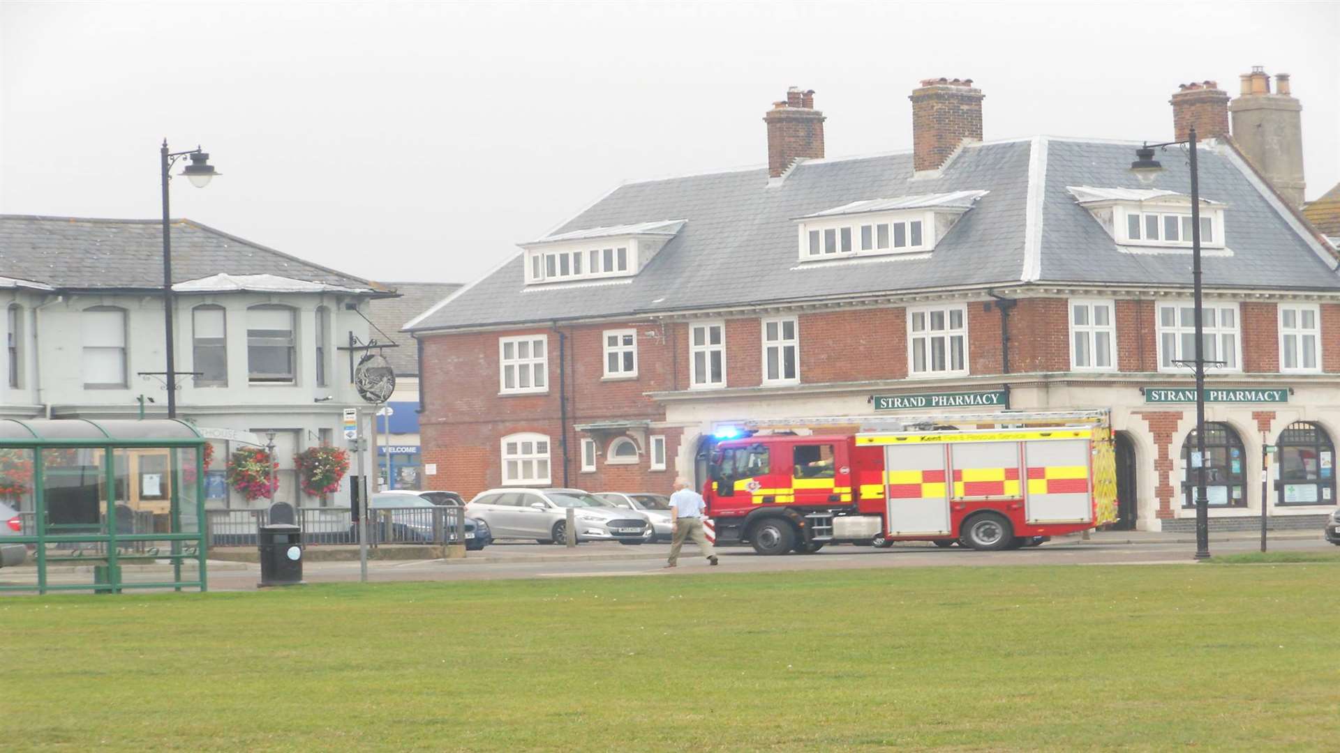 Firefighters attended the scene within five minutes of the call at 4.03pm Picture: Tony Wickenden