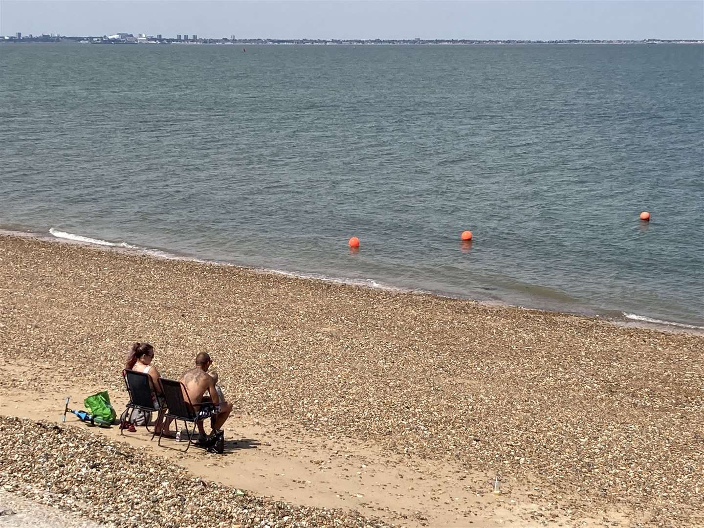 Sheerness beach just metres from the paddling pool