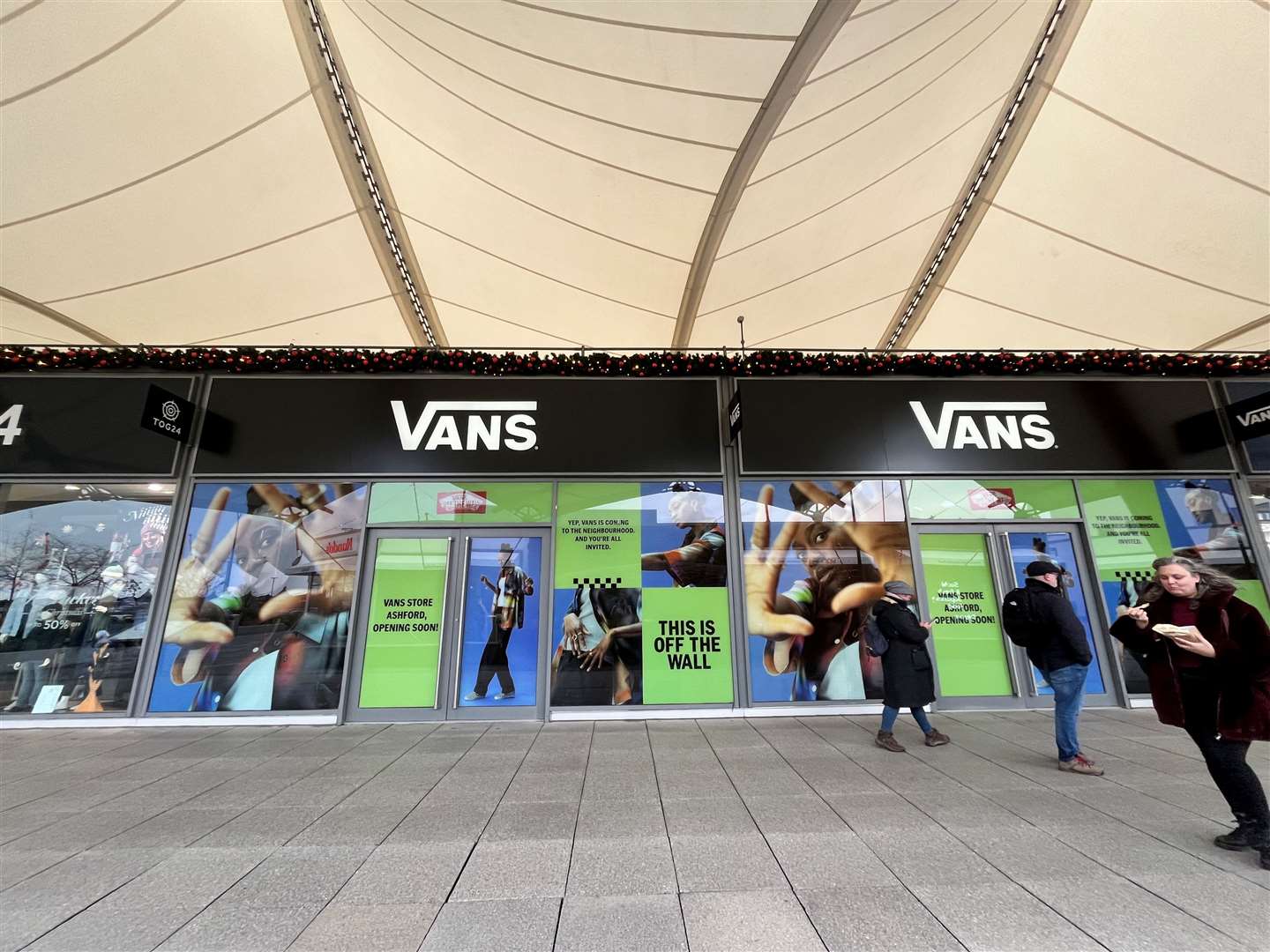 Vans will open next week at the outlet
