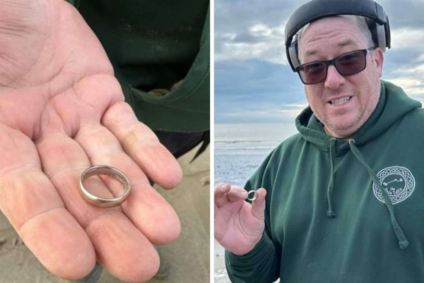 Brendan Sansom and Kris Alden, pictured, found the ring three days after it was lost. Picture: Emily Wolstenholme