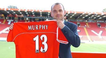 WELCOME TO THE VALLEY: New signing Danny Murphy with boss Alan Curbishley