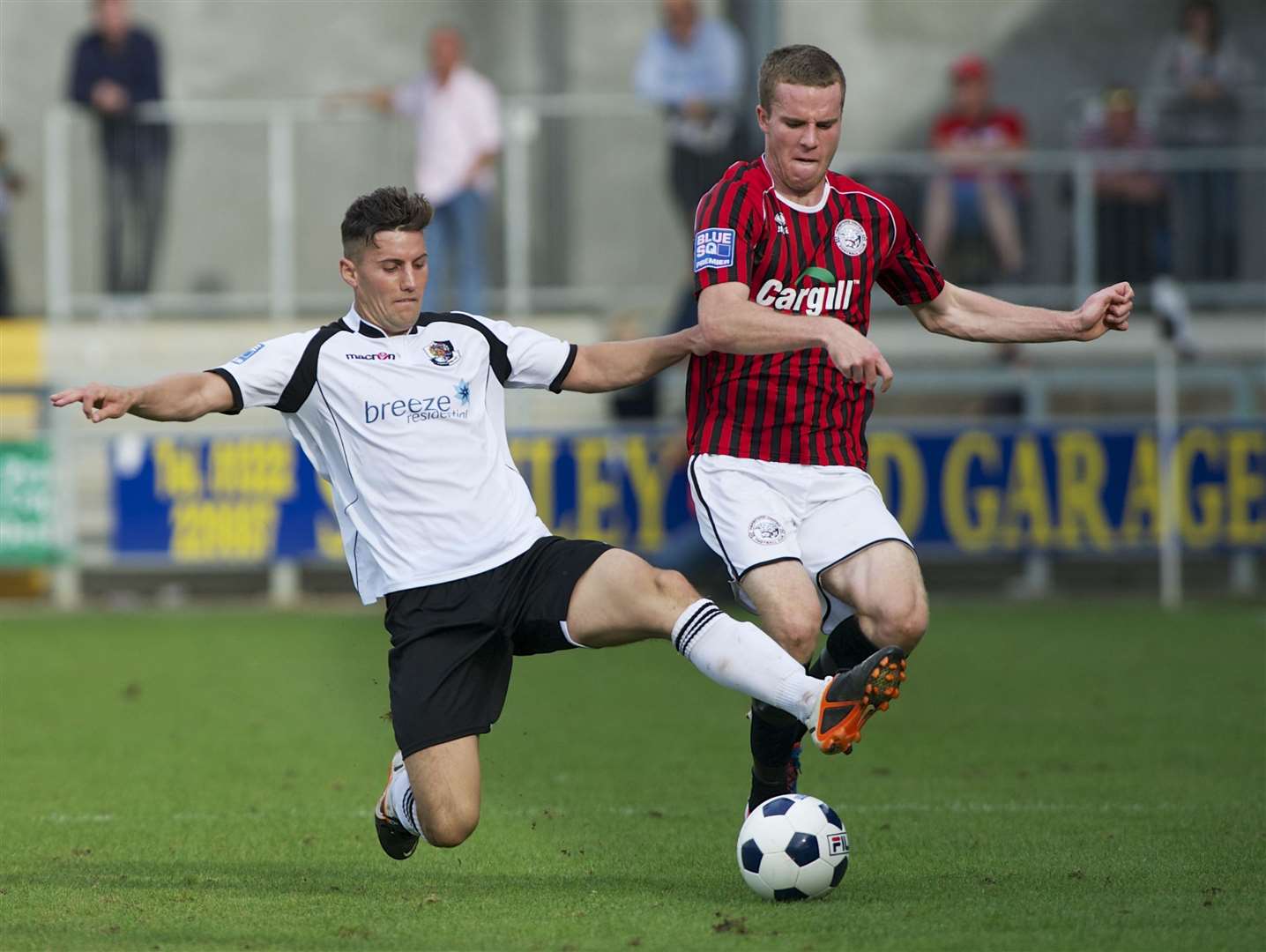 James Rogers in action for Dartford in a Conference game against Hereford in September 2012 Picture: Andy Payton