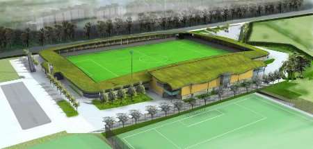 An artist's impression of the new Princes Park Stadium in Dartford