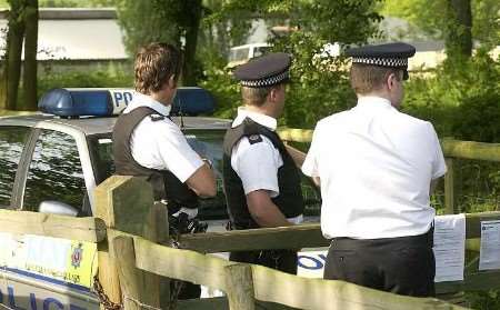 Police raid a property in the Ashford area during Operation Cameo. Picture: PAUL DENNIS