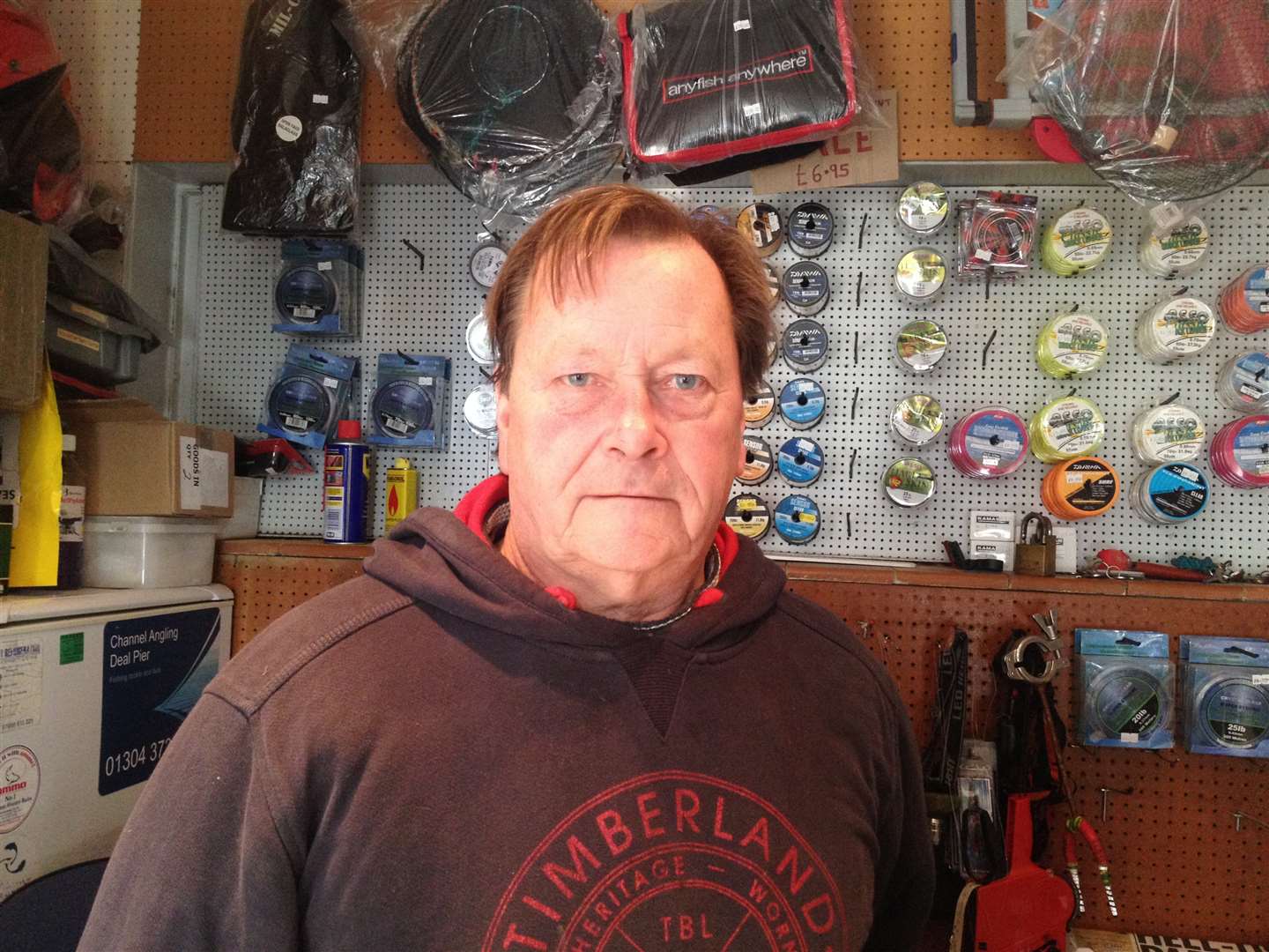 Owner of Channel Angling, Fred Leach, is disappointed with the opening hours.