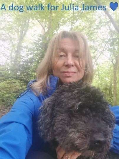 Stephanie Chessell who lives in west Kent, and dog, taking part (47457590)