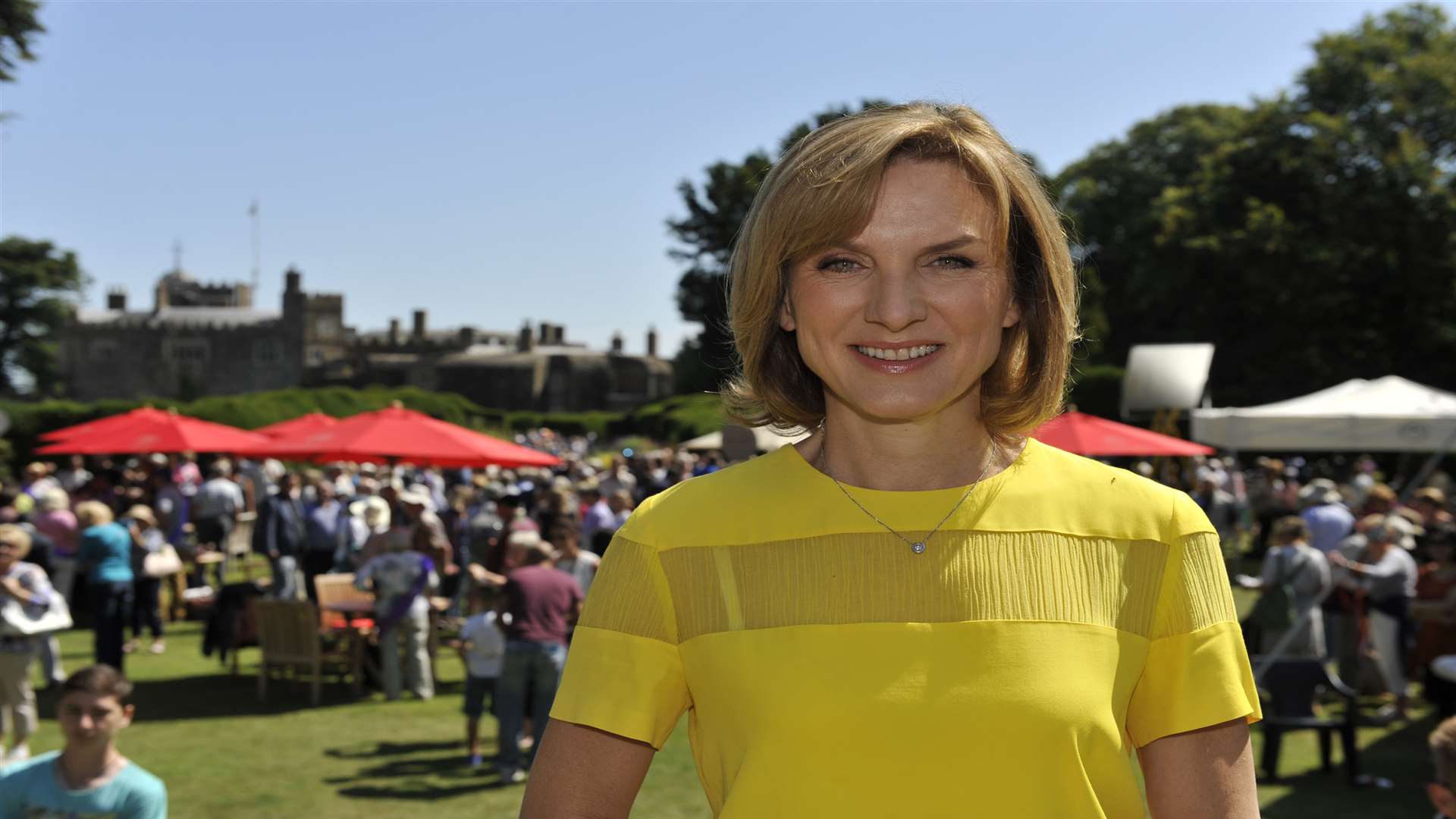Presenter Fiona Bruce when BBC Antiques Roadshow filmed at Walmer Castle, Deal