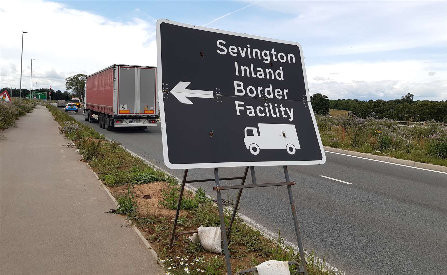 A number of drivers have ended up in the Sevington Brexit lorry park