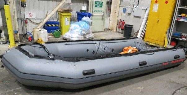 A boat was seized in St Margaret's Bay in Dover. Picture: NCA