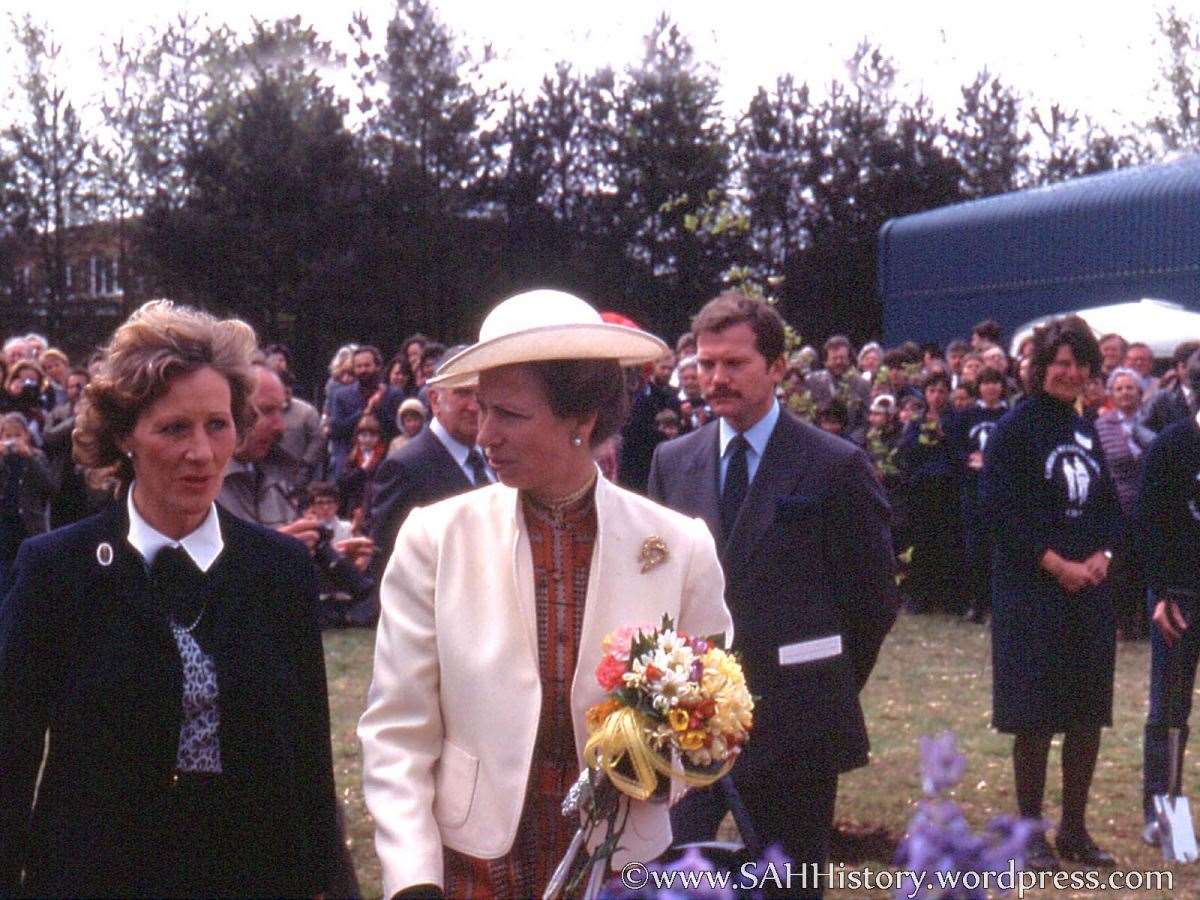 Princess Anne visited St Augustine's in 1984. Picture: Stacy Leith