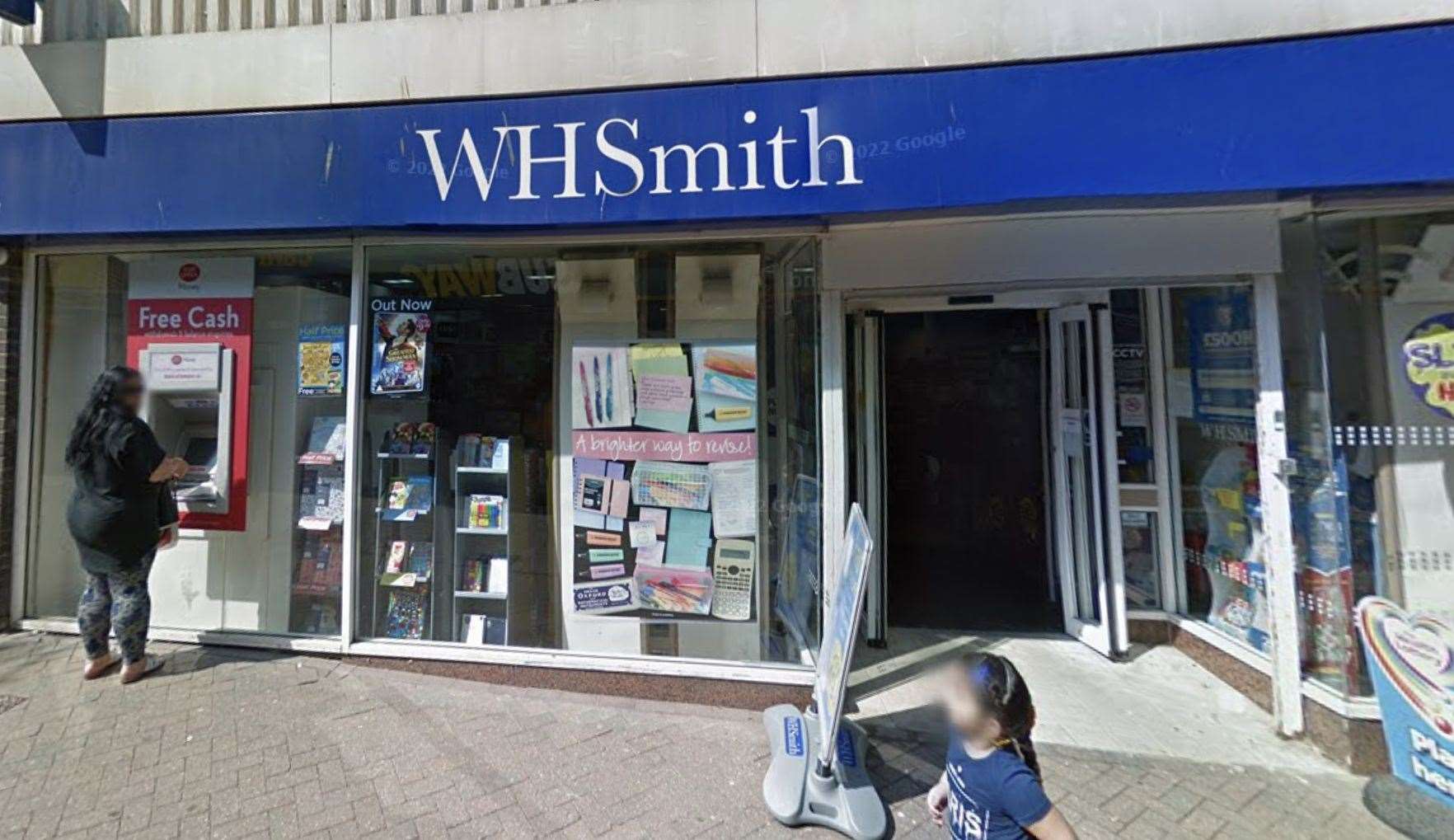 Wills worked at the Margate branch of WHSmith. Picture: Google