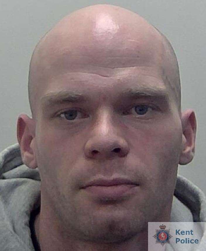 Thomas Whitley, 29, has been jailed for 27 months. Picture: Kent Police