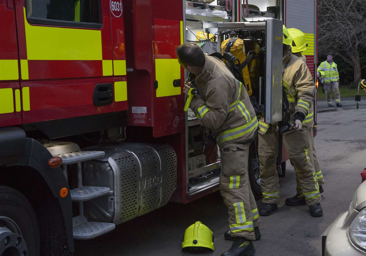 Firefighters were called to the scene. Library image.