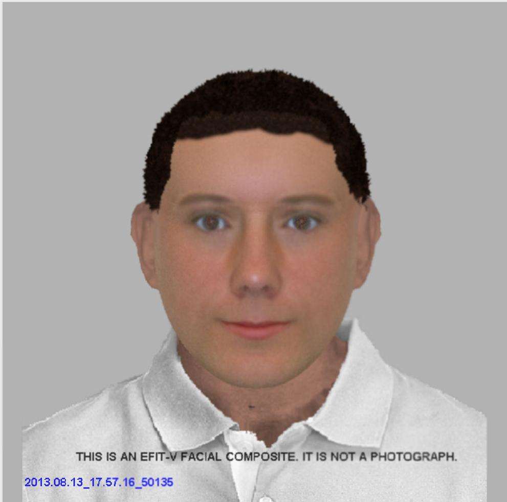 Police e-fit of man wanted in connection with a spate of distraction burglaries in Sittingbourne and Newington.