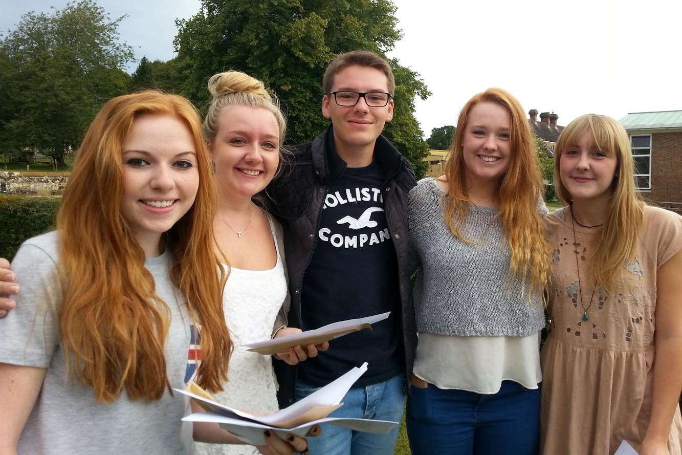 Katie Webster, Rosie Wakefield, Jack Bull, Grace Foley and Olivia Chapman from Cranbrook School