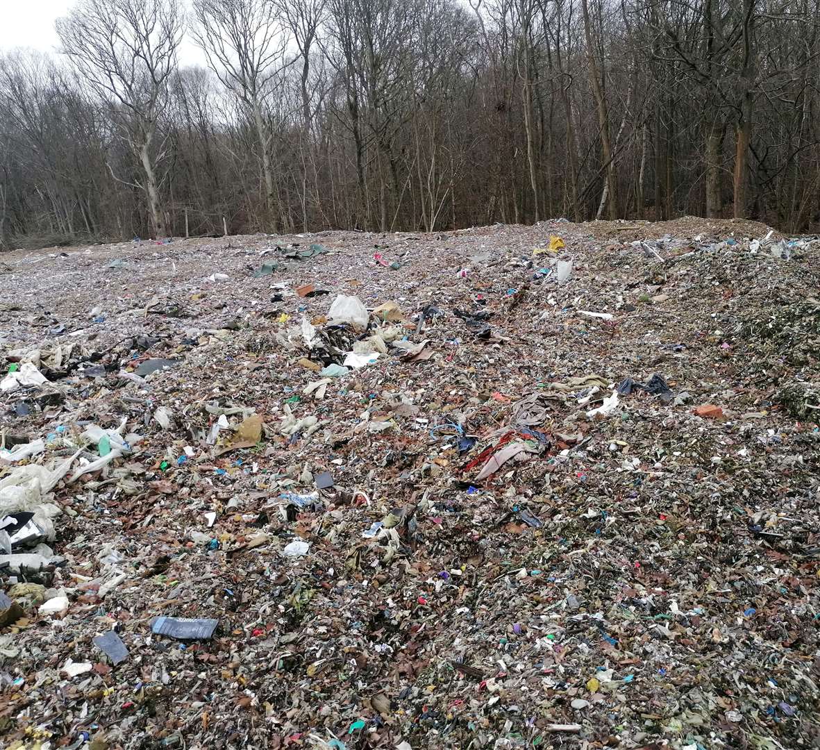 A court order is now in place prohibiting anyone from entering or depositing waste on the site
