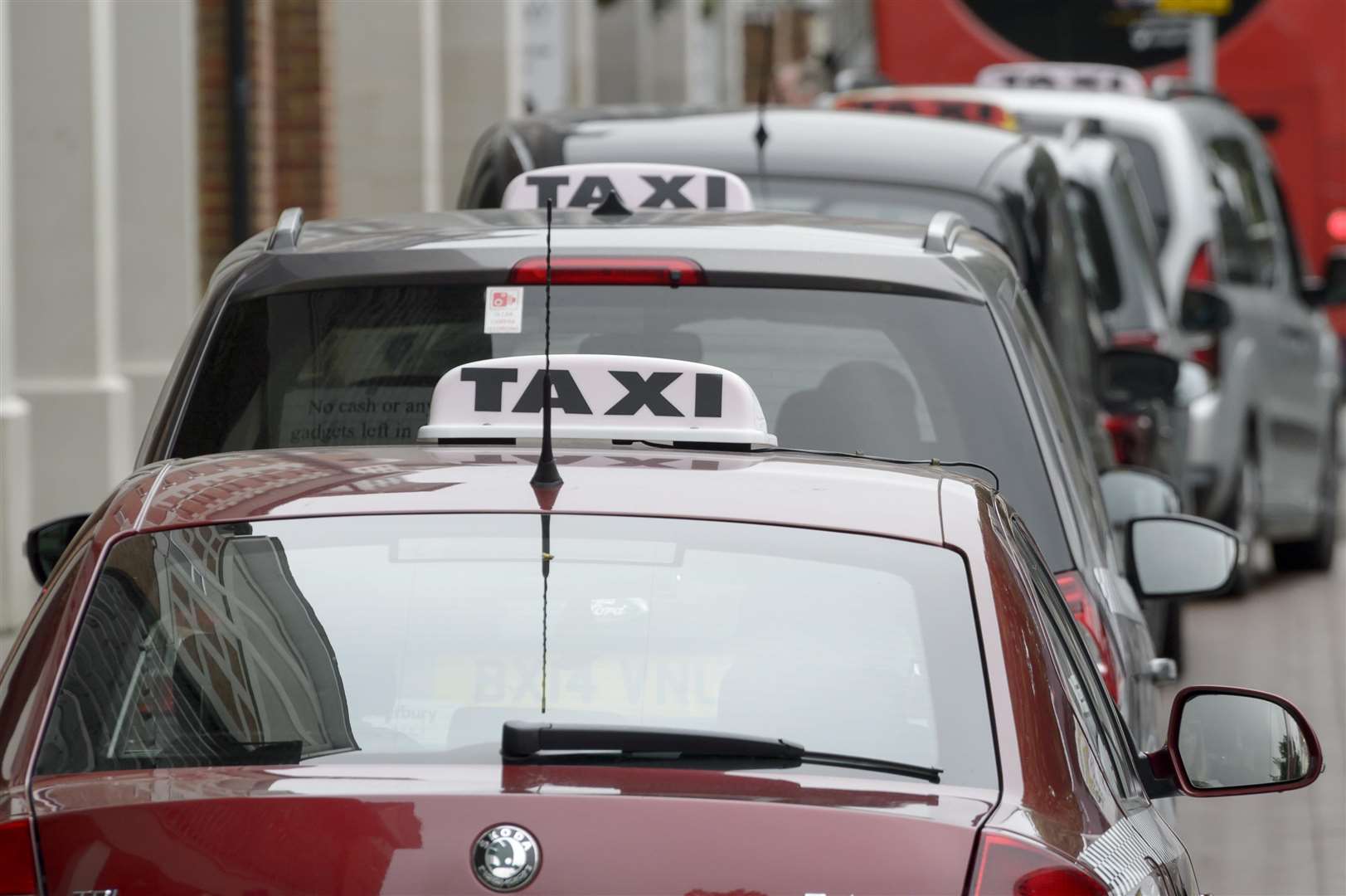 Taxi drivers in Gravesend were targeted by Bushell. Stock image
