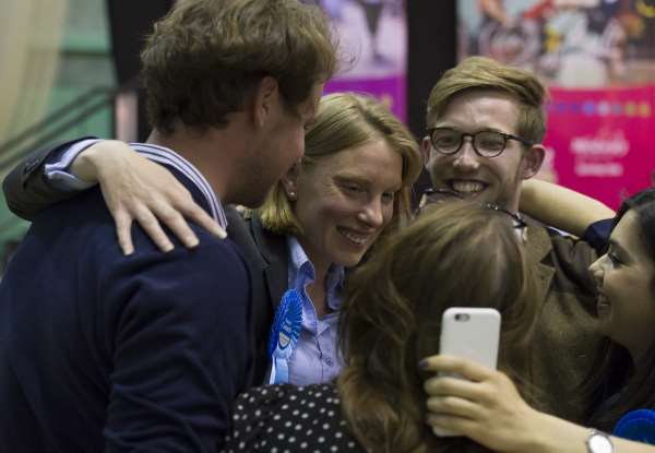 Tracey Crouch embraces supporters