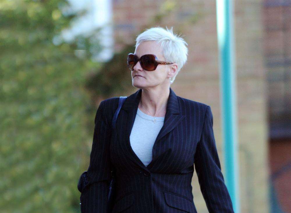 Karen Ackland at Canterbury Crown Court in July, where she admitted three charges of sexual activity with a child. Picture: Mike Gunnill