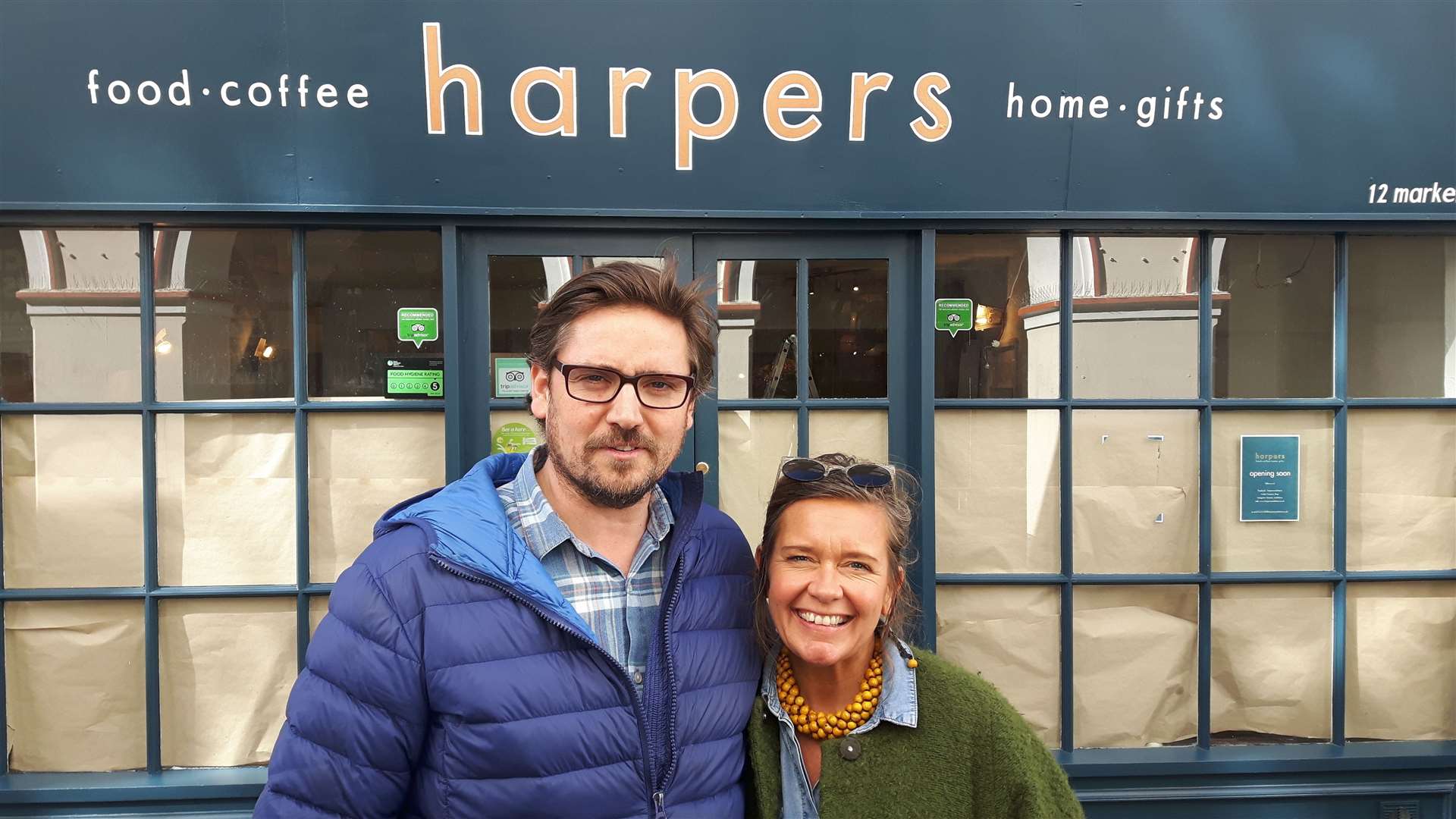 Claudine and Nick Bedford, who owned Harpers