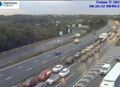 All traffic is being held on the M25