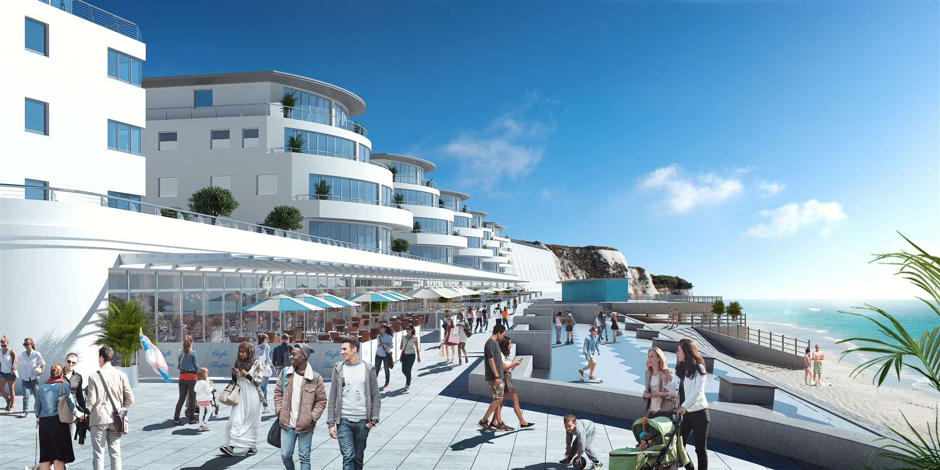 A CGI of the Royal Sands beachfront complex which is currently under construction. Picture: Blueberry Homes