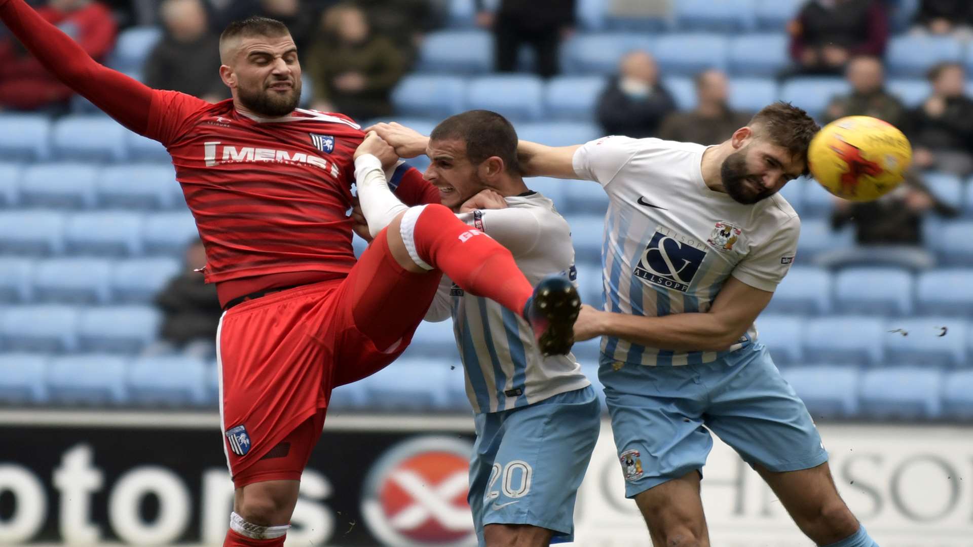 Defender Max Ehmer is Gillingham's top scorer in League 1 with seven goals Picture: Barry Goodwin