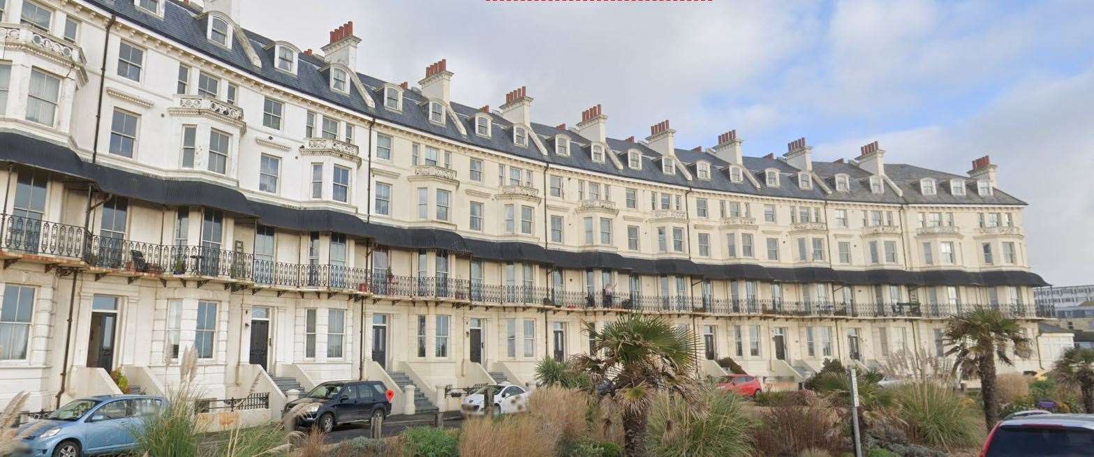Traditional seafront housing in Folkestone