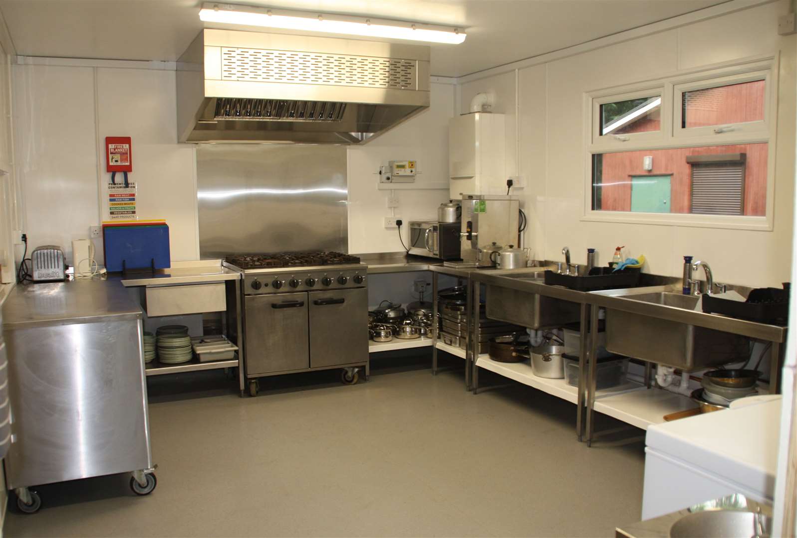 The new kitchen in the Vanstone Headquarters at Hamlet Wood Scout Campsite. Picture: Beccy Martin