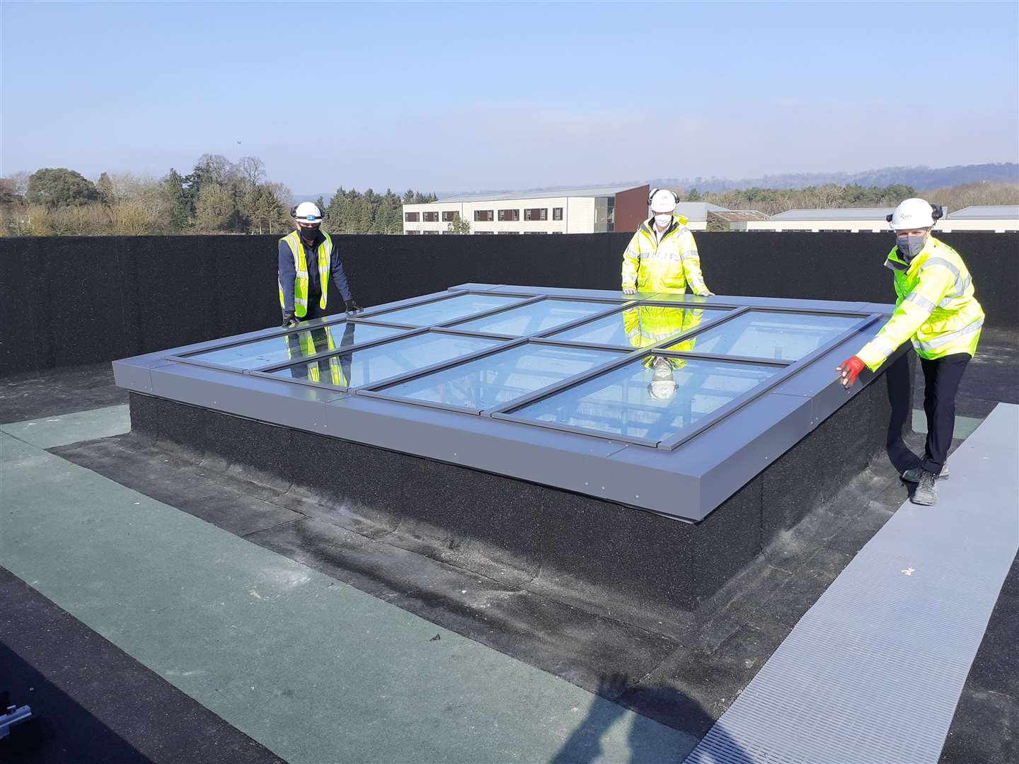 Rydon staff complete the Maidstone Innovation Centre's highest point