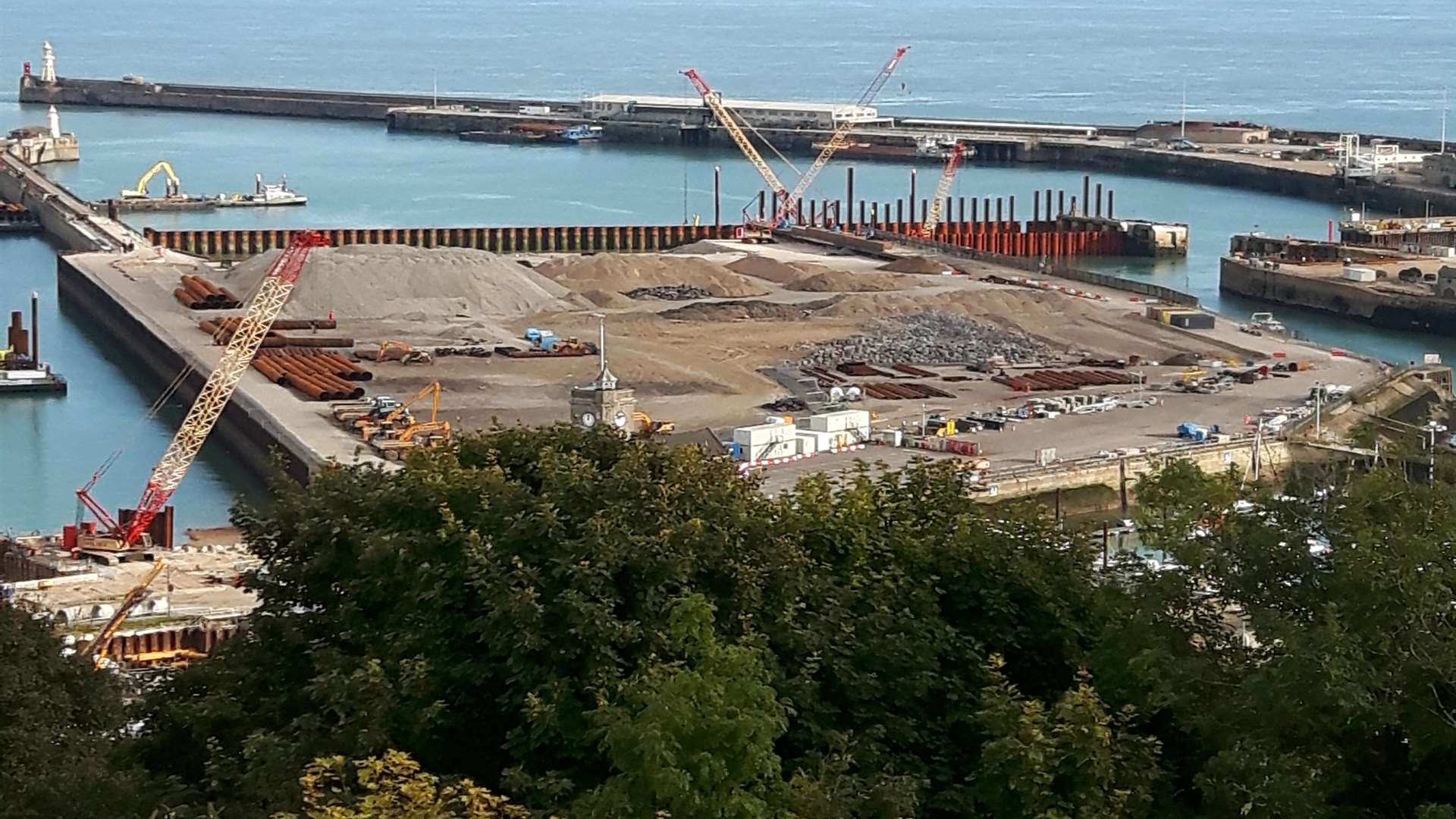 Scene of the Dover Western Docks Revival development site