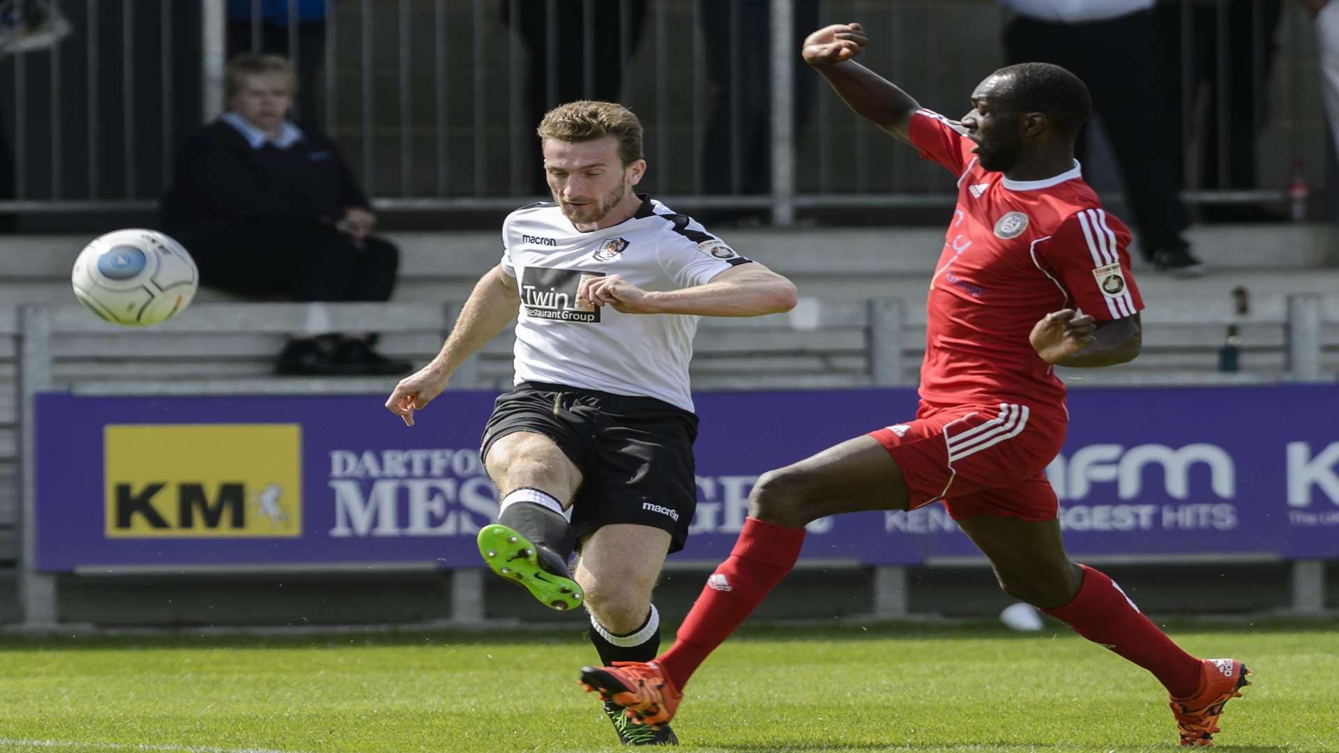 Keaton Wood made 74 appearances for Dartford Picture: Andy Payton
