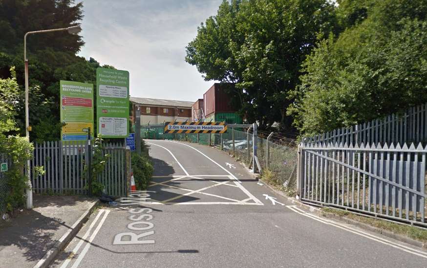 The Household Waste Recycling Centre in Ross Way, Folkestone. Picture: Google Maps
