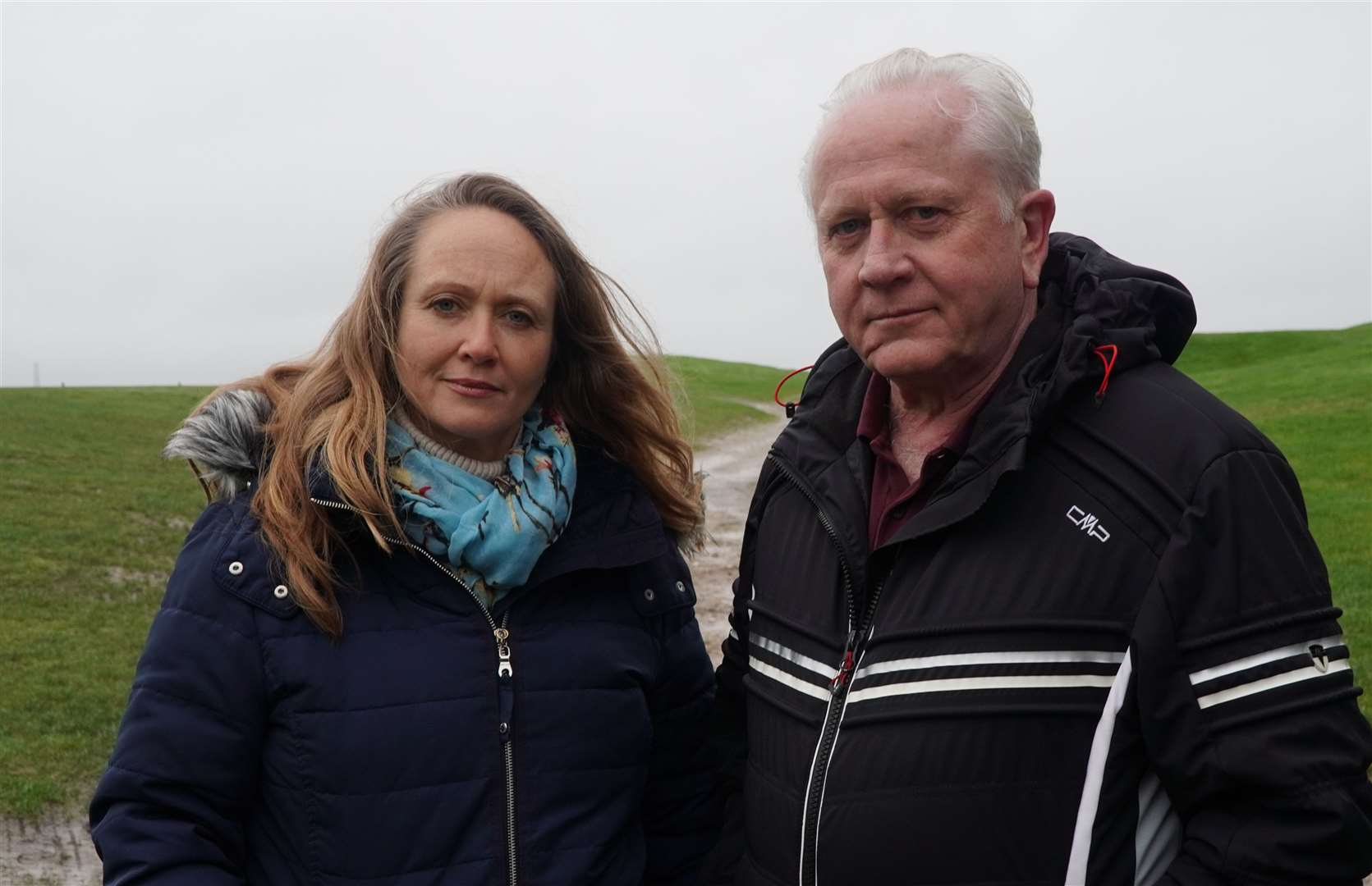 Campaigner Su Hewitt and Cllr Vince Robson, chairman of Eynsford Parish Council who are against plans for Pedham Place. Picture: Gabriel Morris