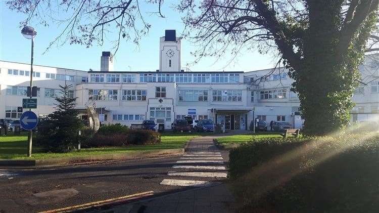 The original Kent and Canterbury Hospital buildings which opened in 1937