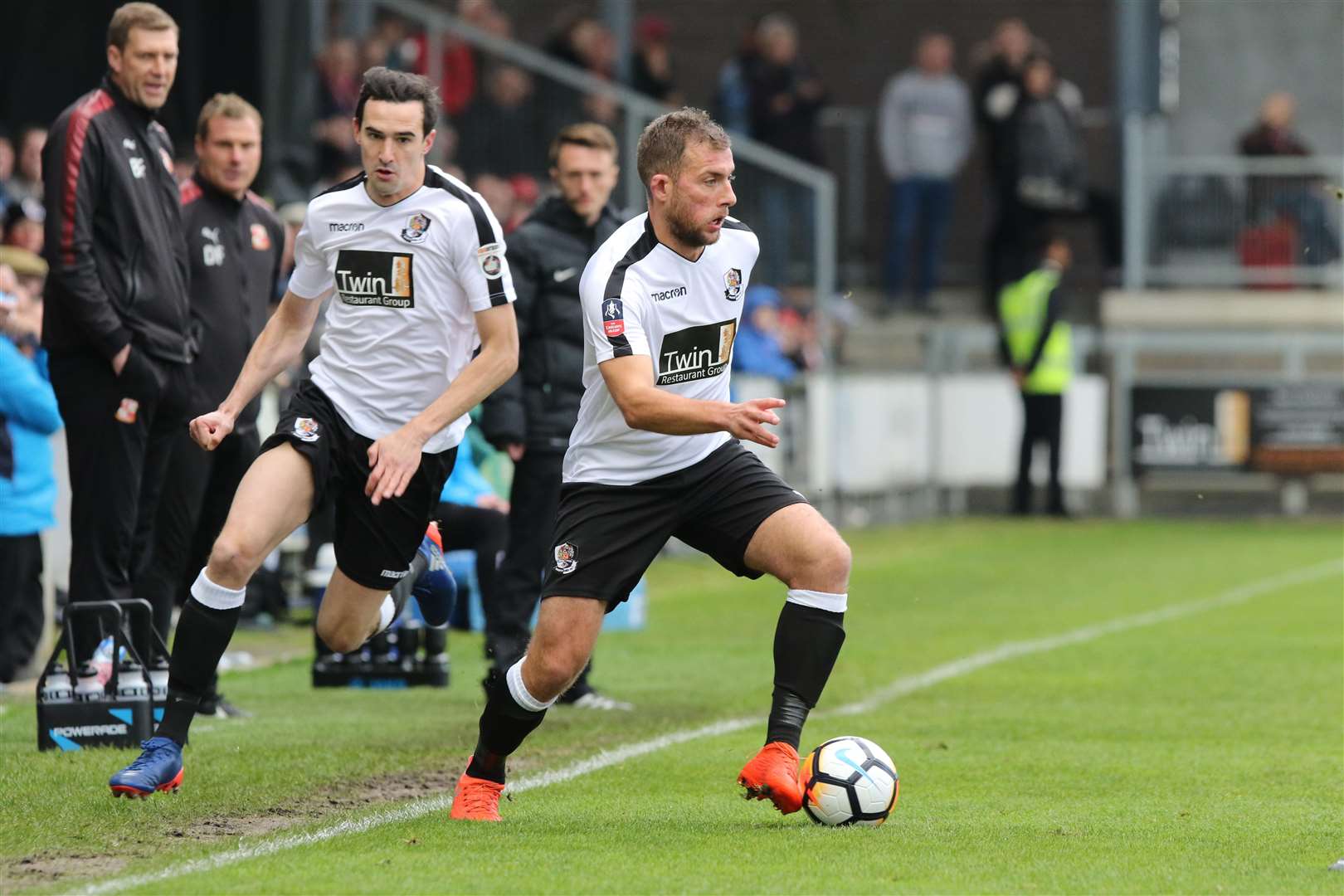 Ryan Hayes on the ball during his first spell at Dartford Picture: Andy Jones